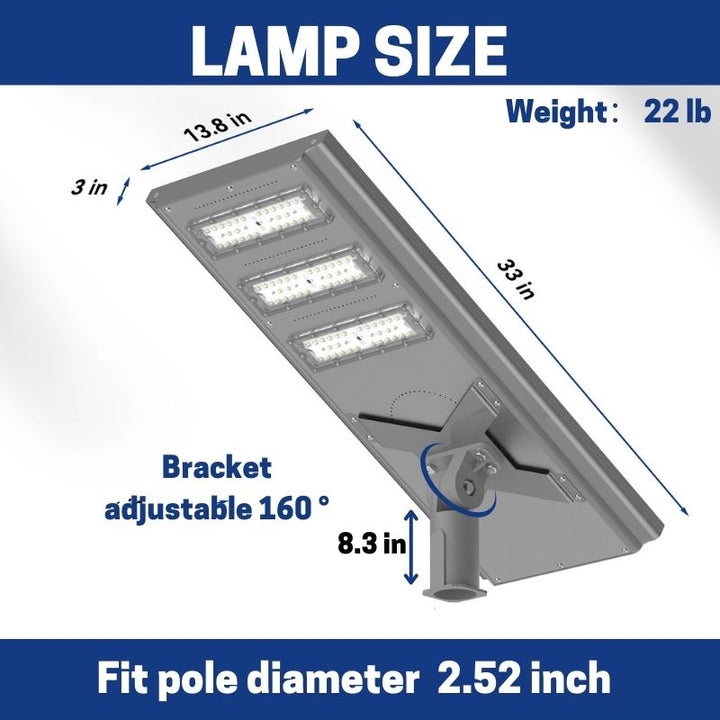 100 W 150 W 200 W Commercial solar street light-Stay on