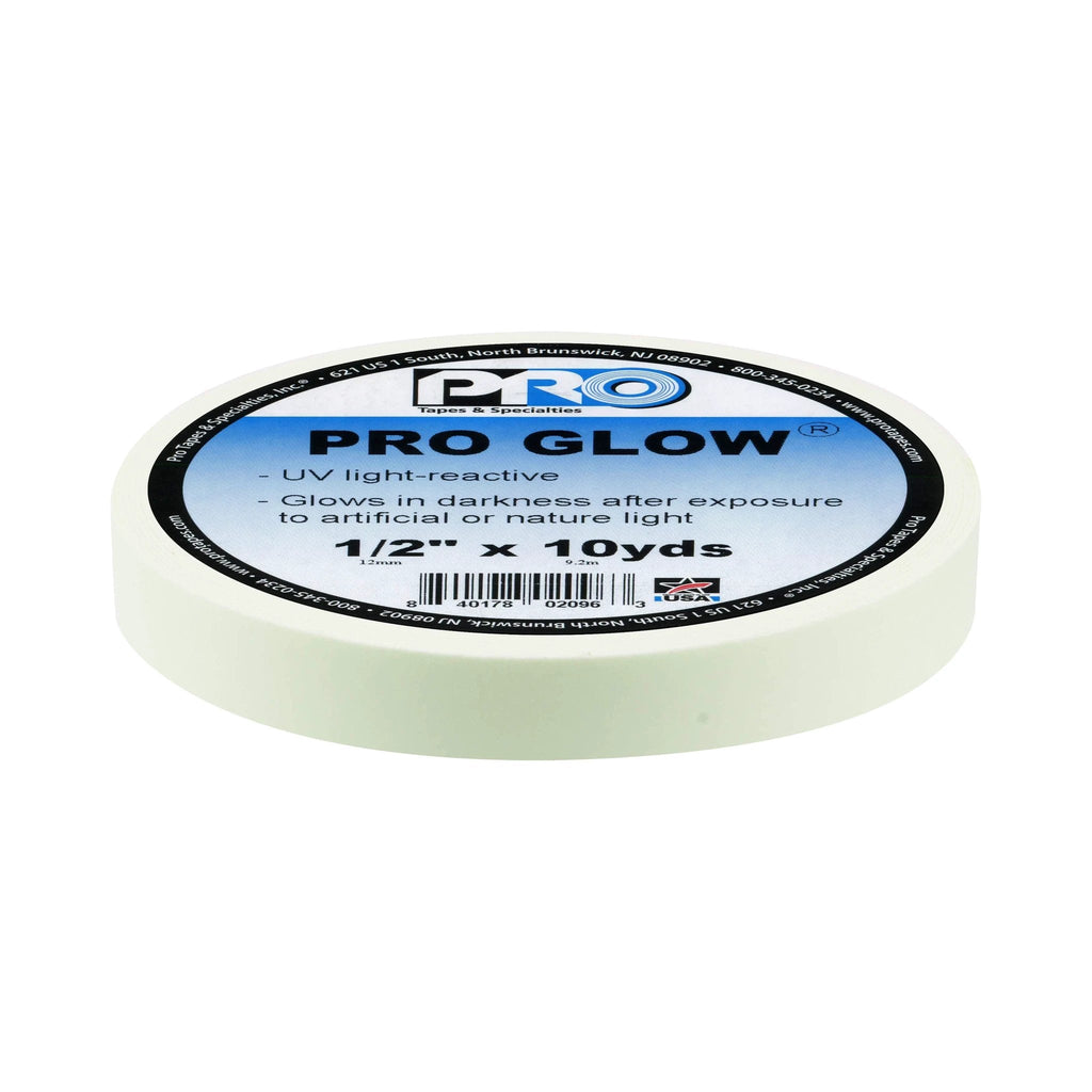 Pro Tapes Pro Glow Vinyl Tape 1/2 Inch x 10 Yard Roll