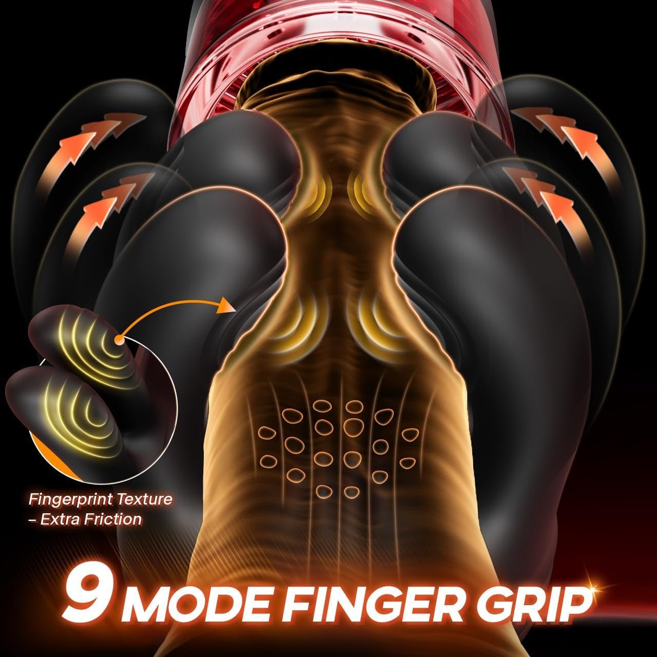 LumiGrip Rotating Male Stroker Trainer 9 Modes LCD