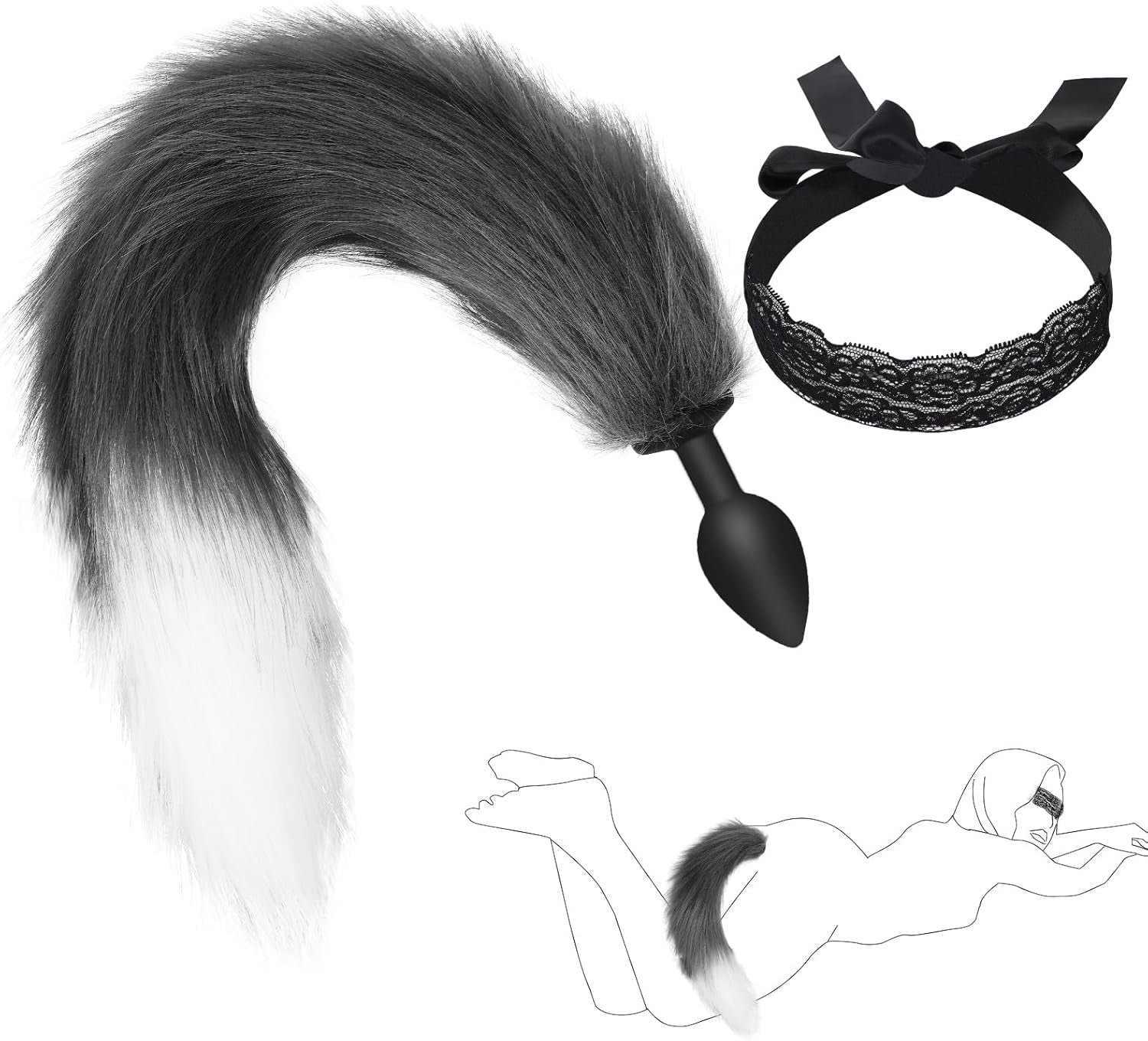 WildWhisper Silicone Fox Tail Butt Plug Beginner