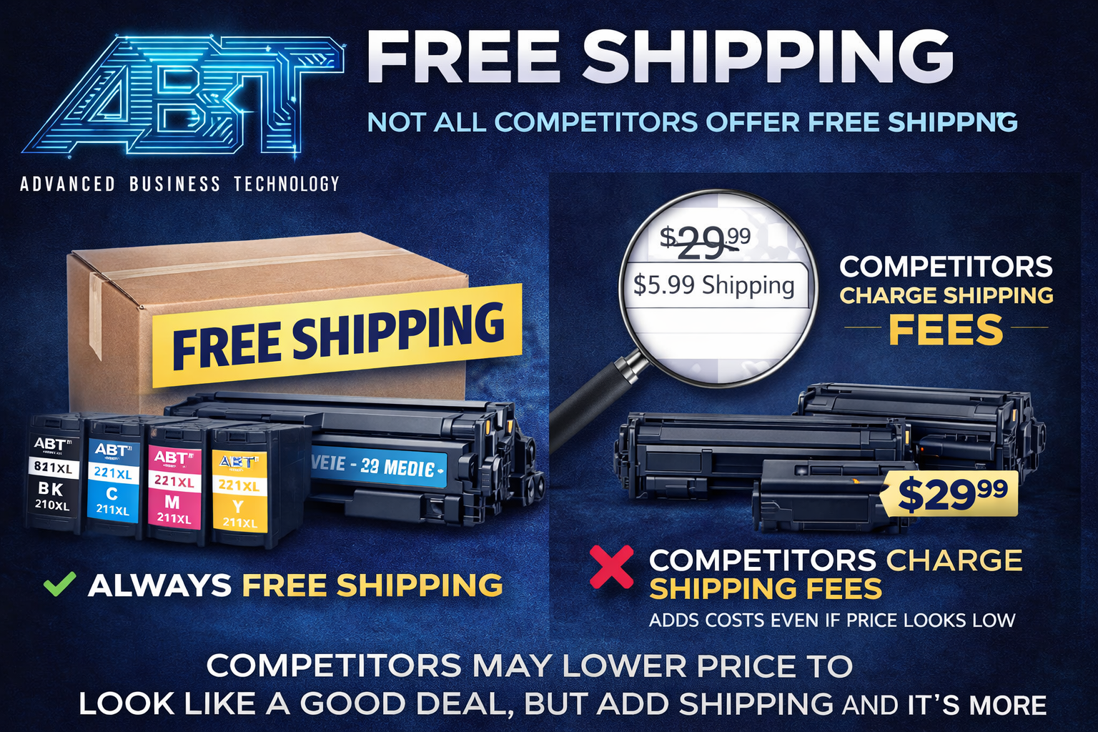 Compatible CF500X High Yield Black Toner Cartridge for HP Color LaserJet Pro M254 & MFP M280 Series