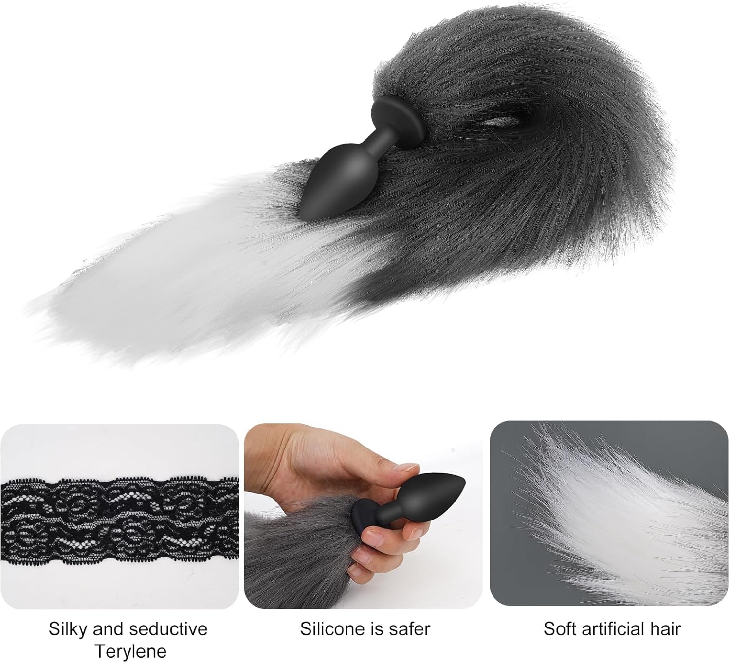 WildWhisper Silicone Fox Tail Butt Plug Beginner