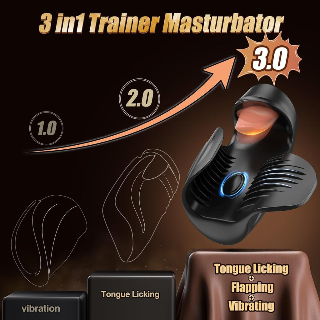 EnduroTongue Male Trainer Stroker Tongue 10 Modes