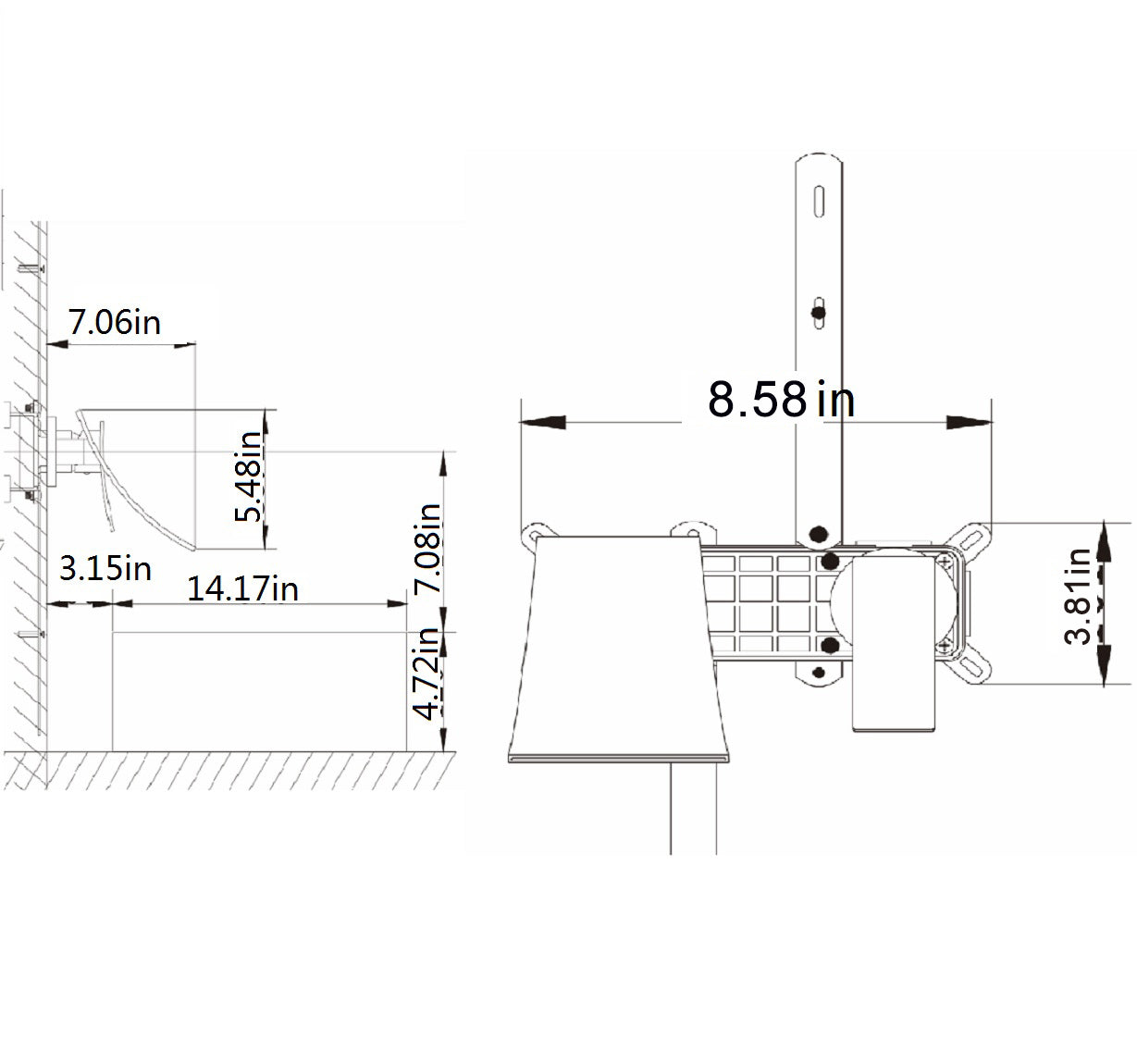Wall Mount Widespread Bathroom Faucet