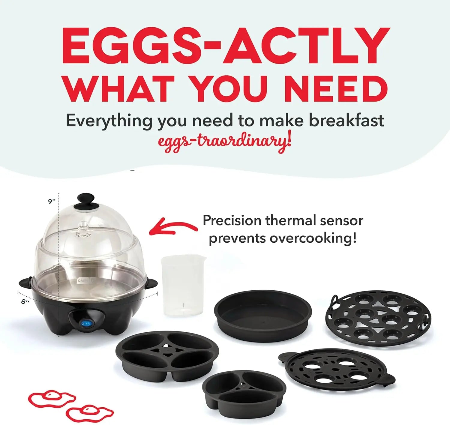 🍳 Dash Deluxe Rapid Egg Cooker – Fast, Foolproof Egg Perfection