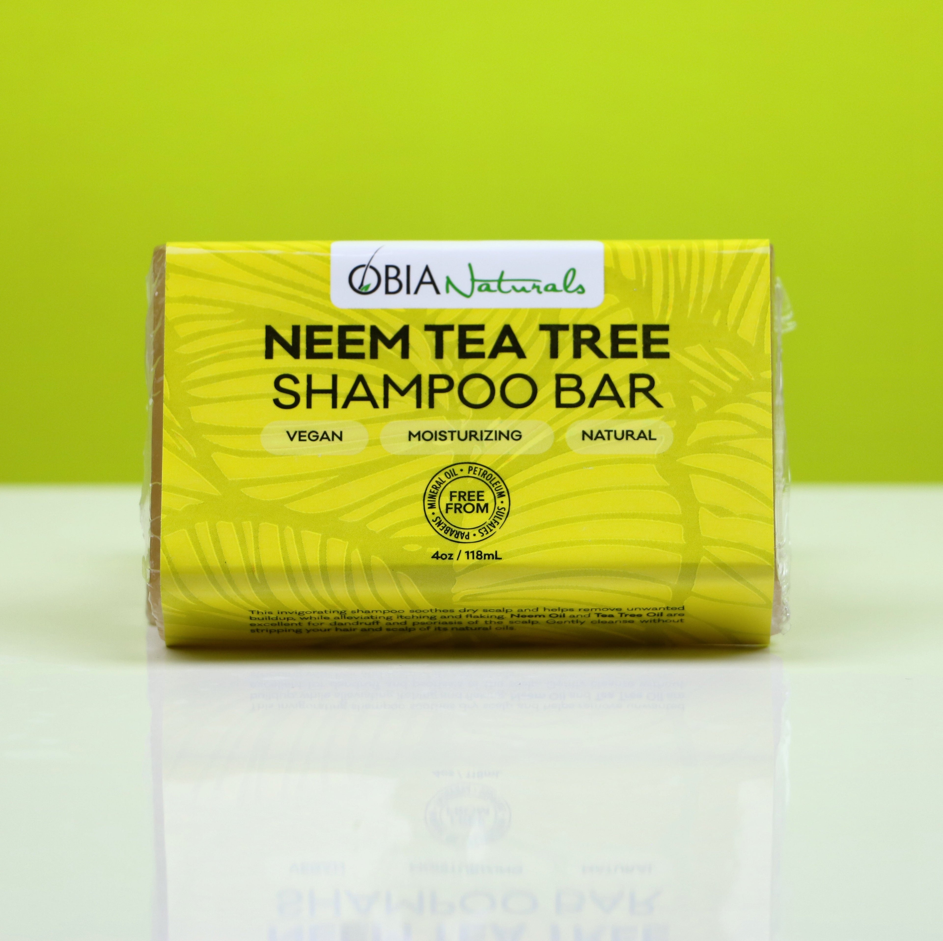 Neem Tea Tree Shampoo Bar — Sulfate-Free Scalp-Soothing Cleanser