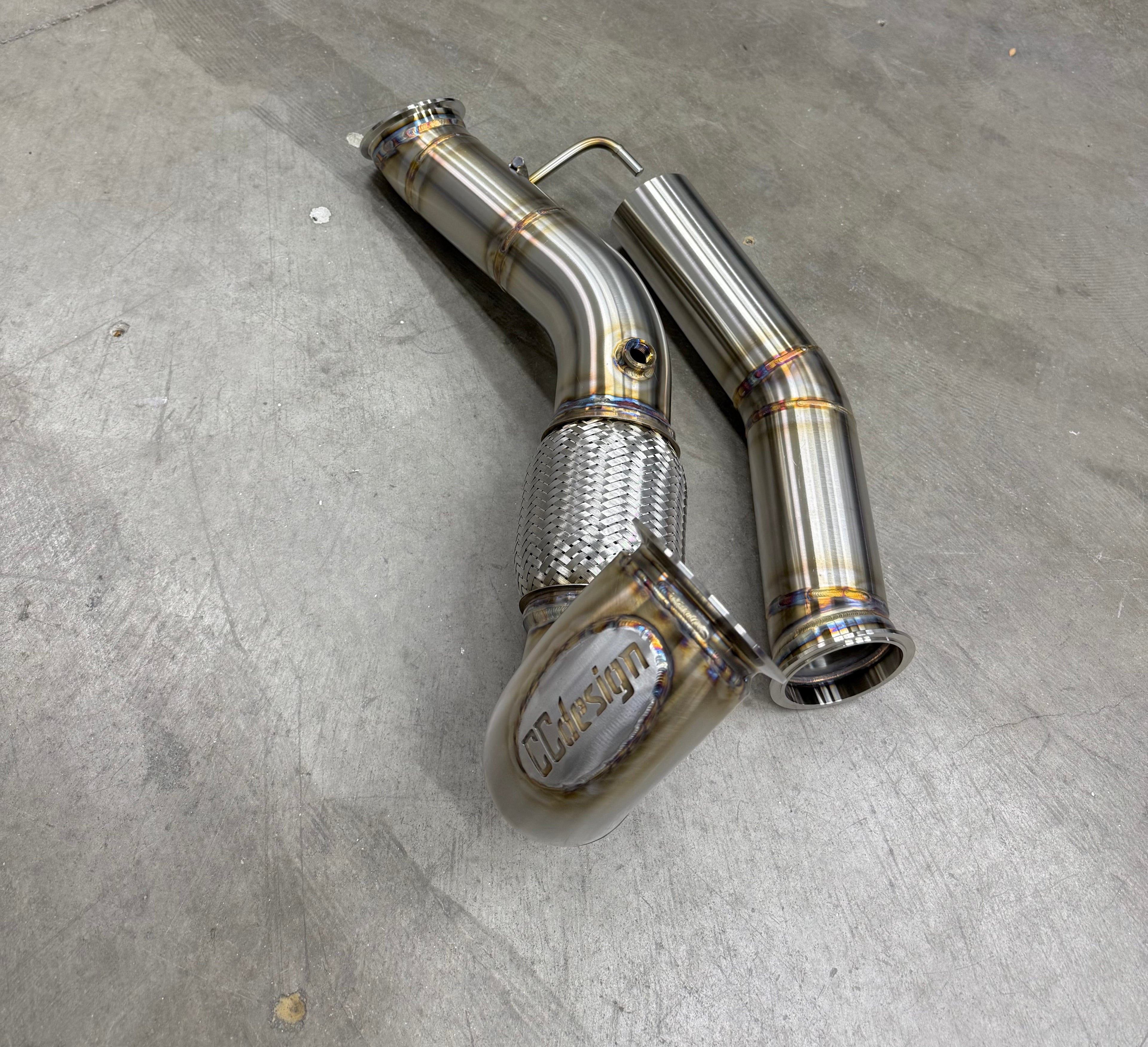 CCdesign Full 4" Downpipe MK7/7.5 VW GTI/Jetta 2.0T & 8V/8S Audi A3 FWD
