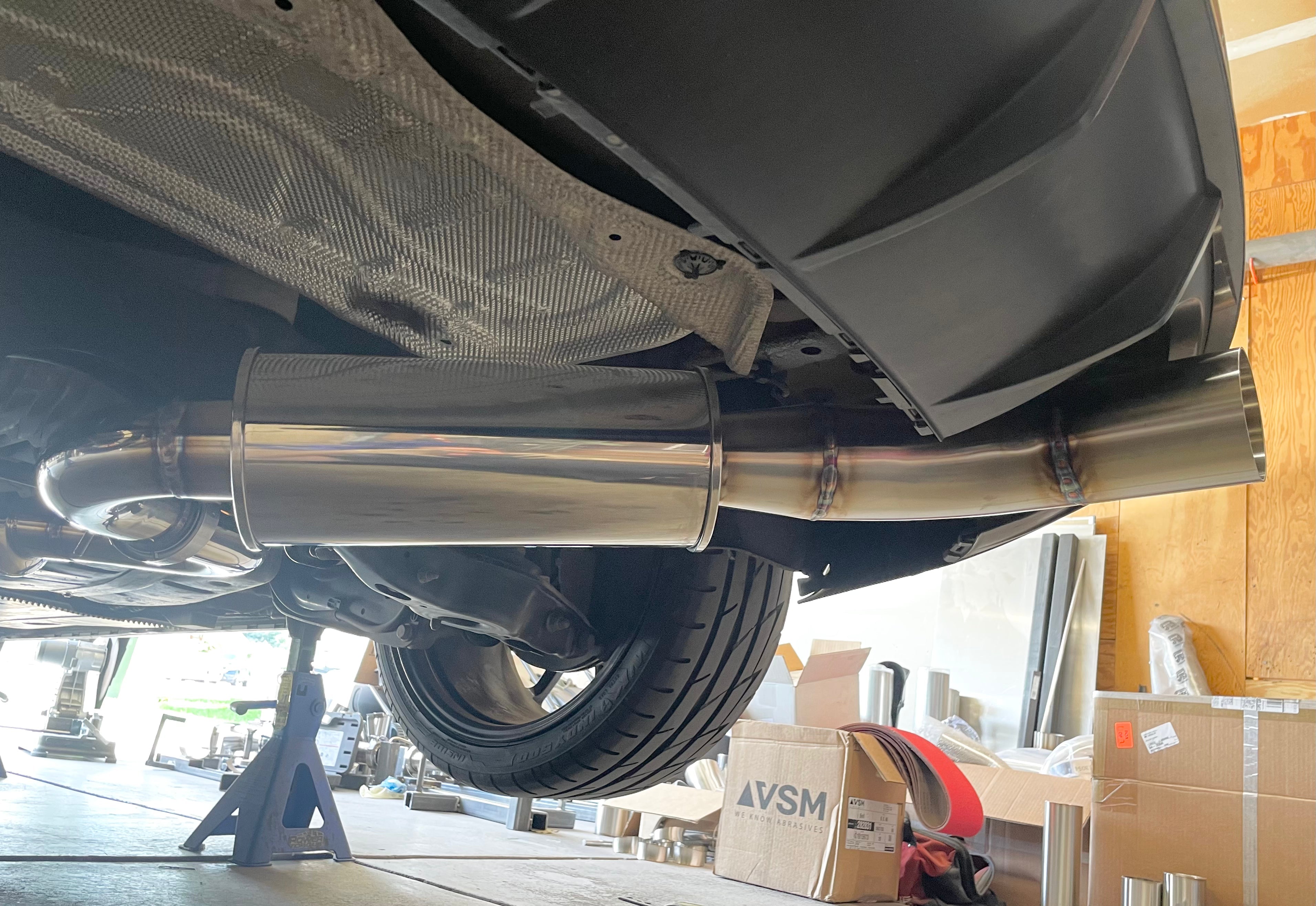 CCdesign 8V Audi S3 Single Exit Catback Exhaust (Passenger Side)