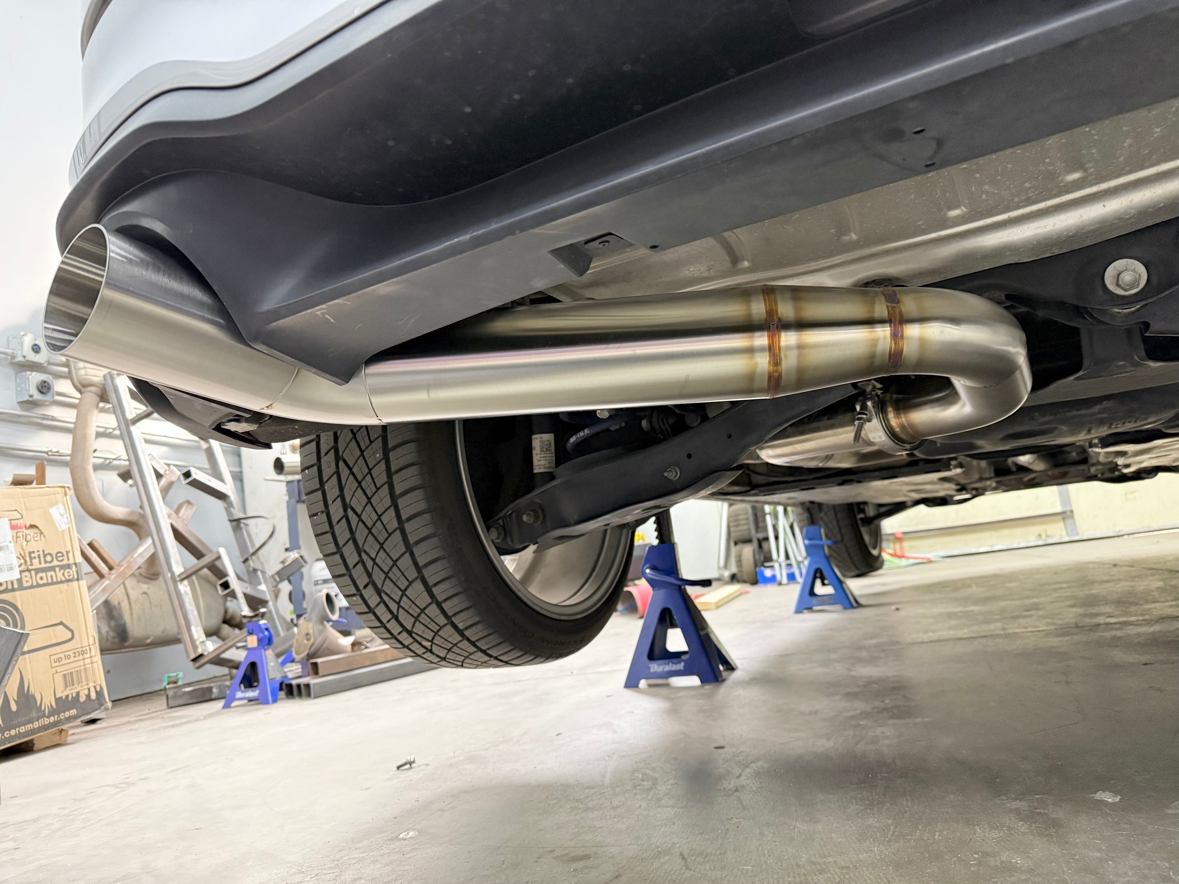CCdesign MK8 VW Golf GTI 3.5" Single Exit Catback Exhaust (Driver Side)
