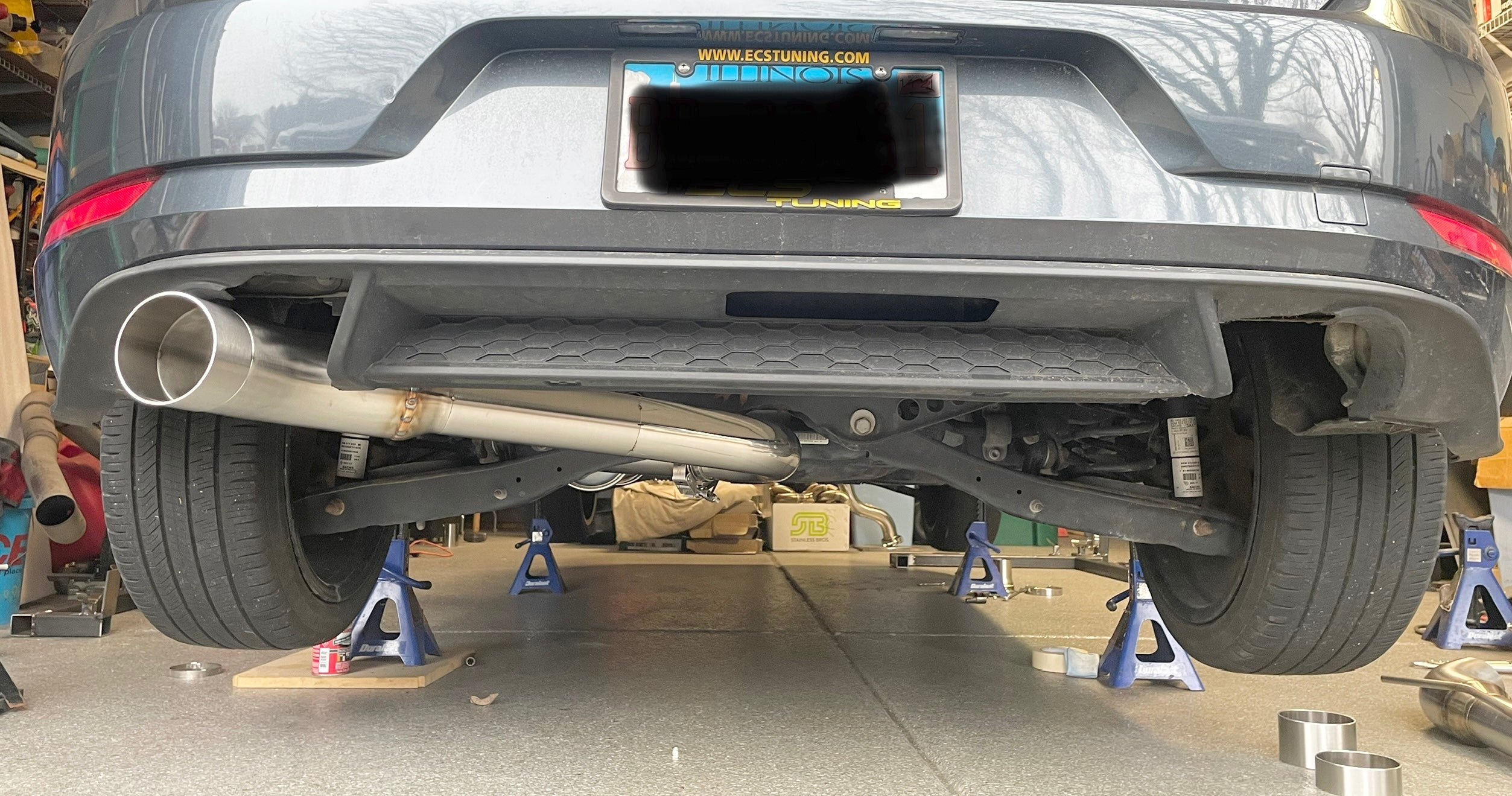 CCdesign **MK7** VW Golf GTI 3" Single Exit Catback Exhaust (Driver Side)