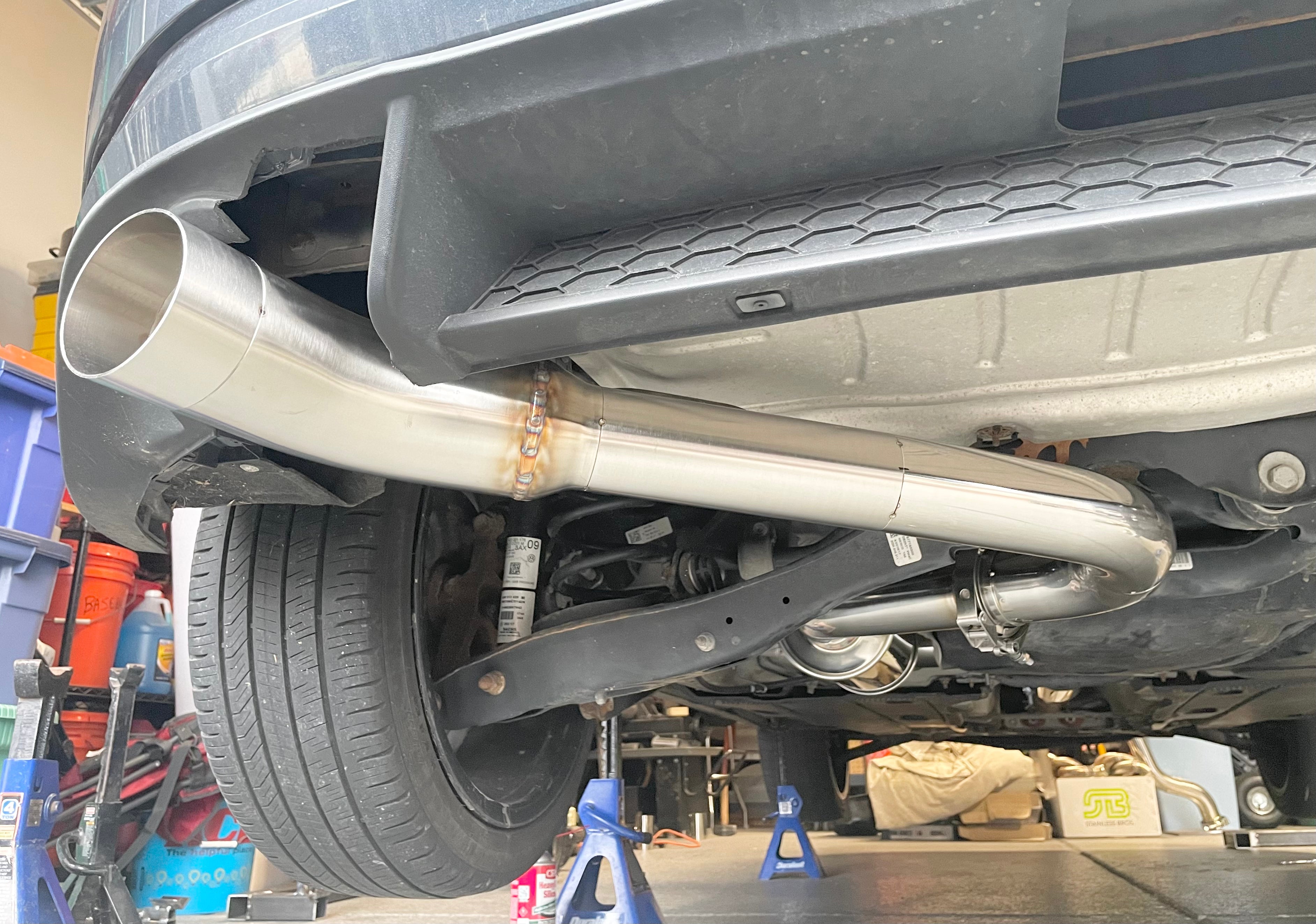 CCdesign **MK7.5** VW Golf GTI 3" Single Exit Catback Exhaust (Driver Side)