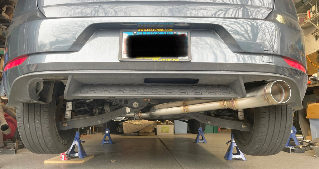 CCdesign **MK7** VW Golf GTI 3" Single Exit Catback Exhaust (Passenger Side)