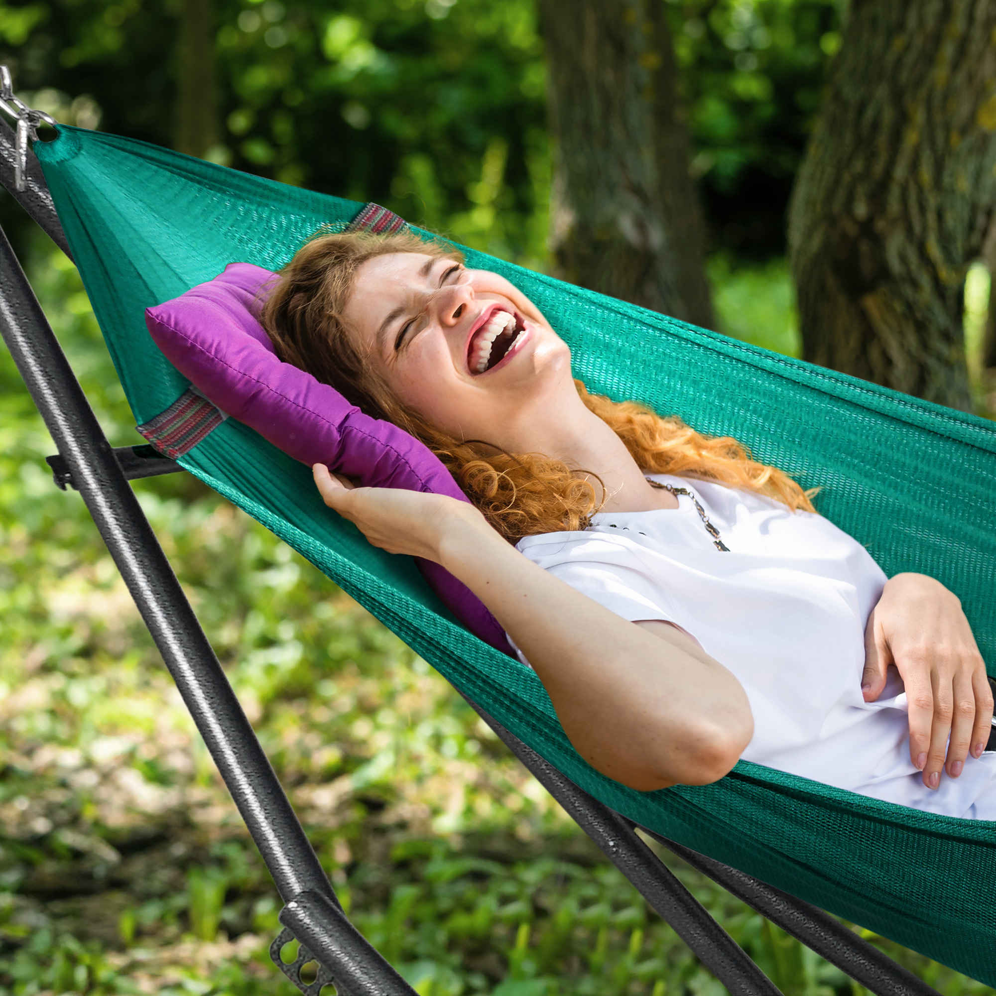 Tranquillo Universal Hammock with Medium Size Stands for Ultimate Relaxation - Ideal Universal Hammock Stands - Medium Size
