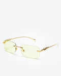 NOBLE - Lime Lenses, Gold Chrome Frame