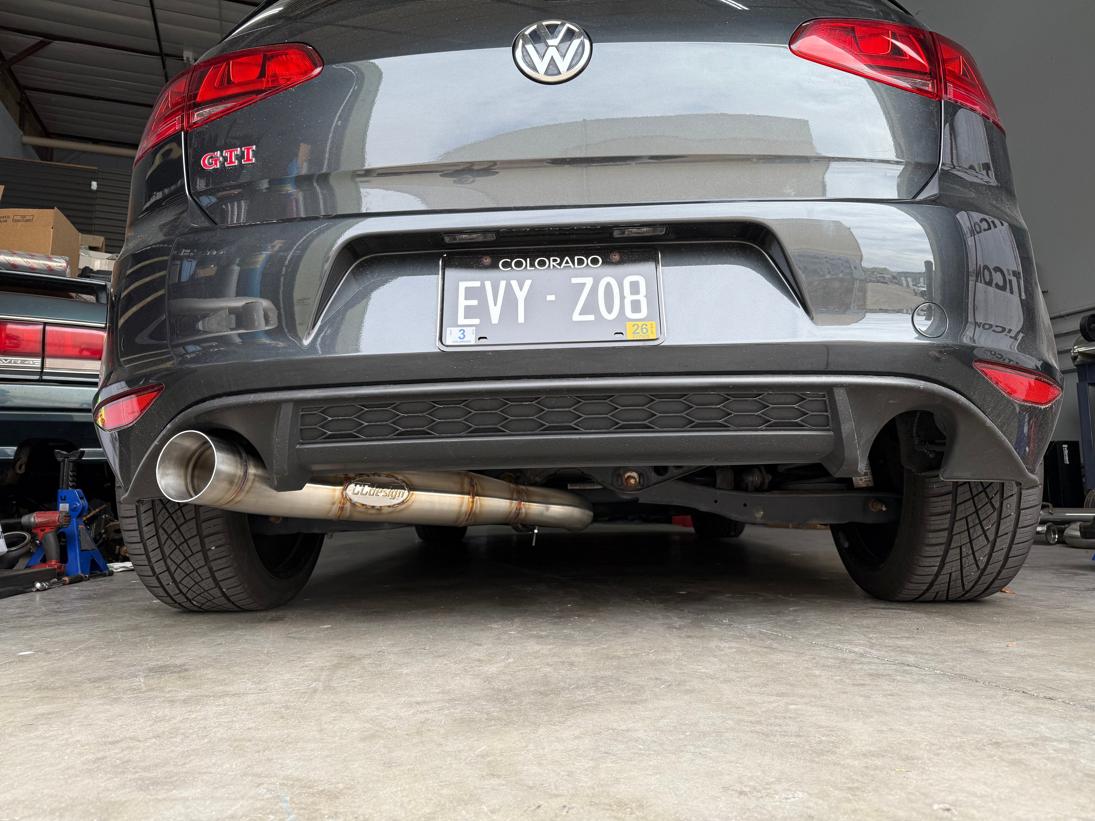 CCdesign **MK7** VW Golf GTI "Signature" 3" Single Exit Catback Exhaust