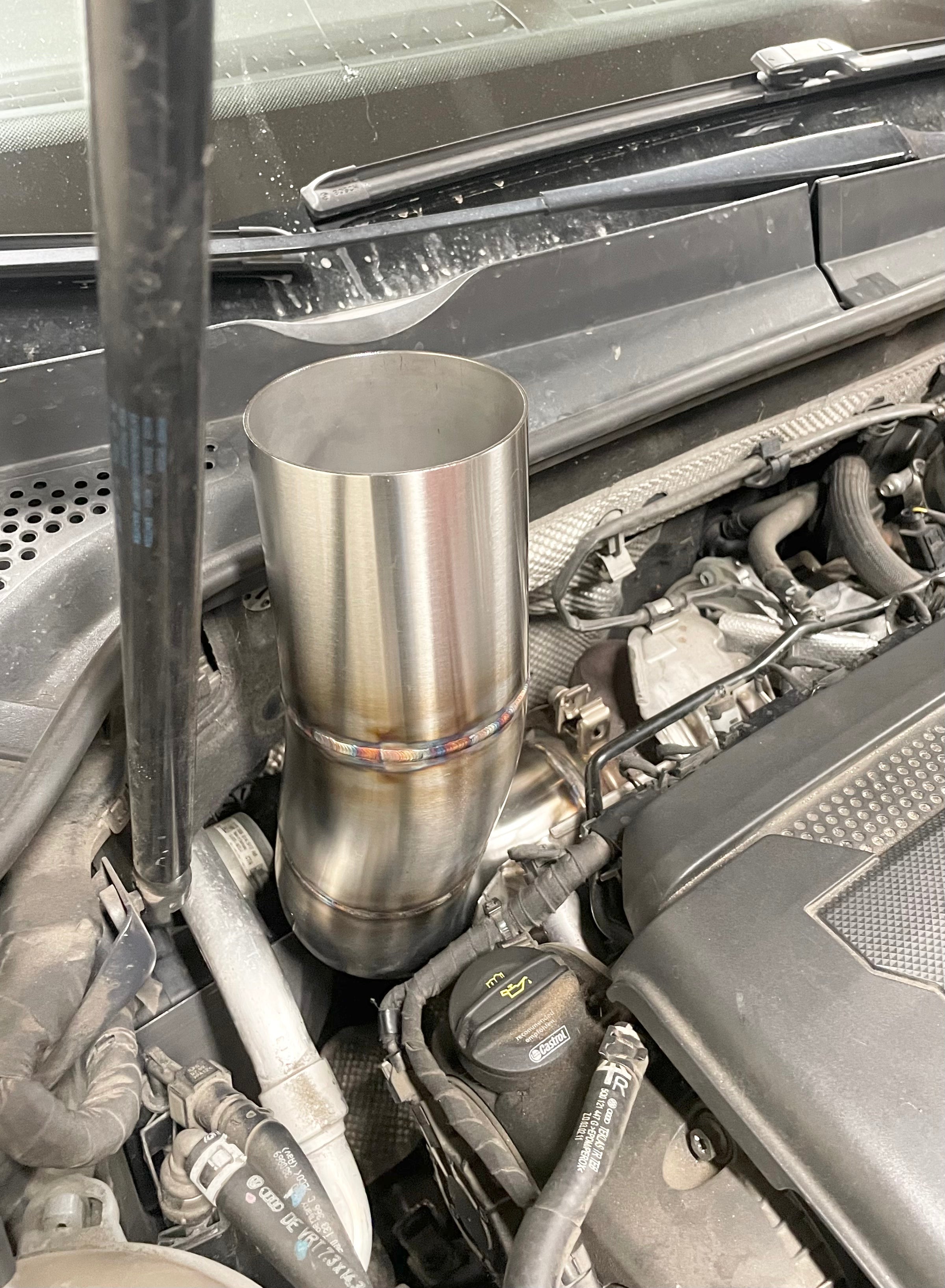 CCdesign 15-21 Audi 8V A3/S3 & Volkswagen MK7/7.5 Golf GTI/R Hood Exit Exhaust