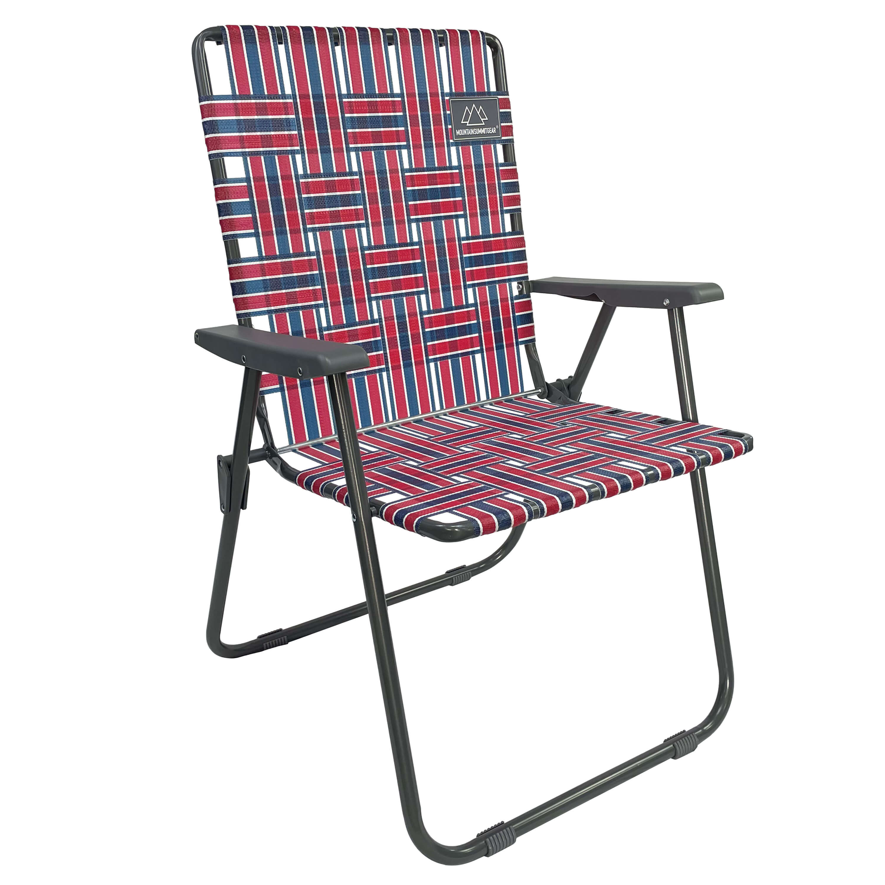 Retro Camp Chair - Red/Blue