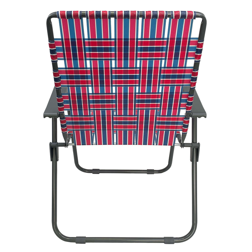 Retro Camp Chair - Red/Blue