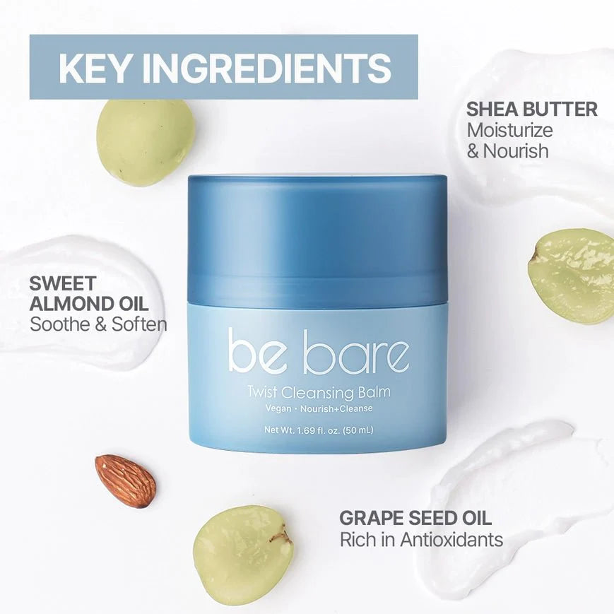 be bare Twist Cleansing Balm – Nourishing Makeup Remover (50mL)