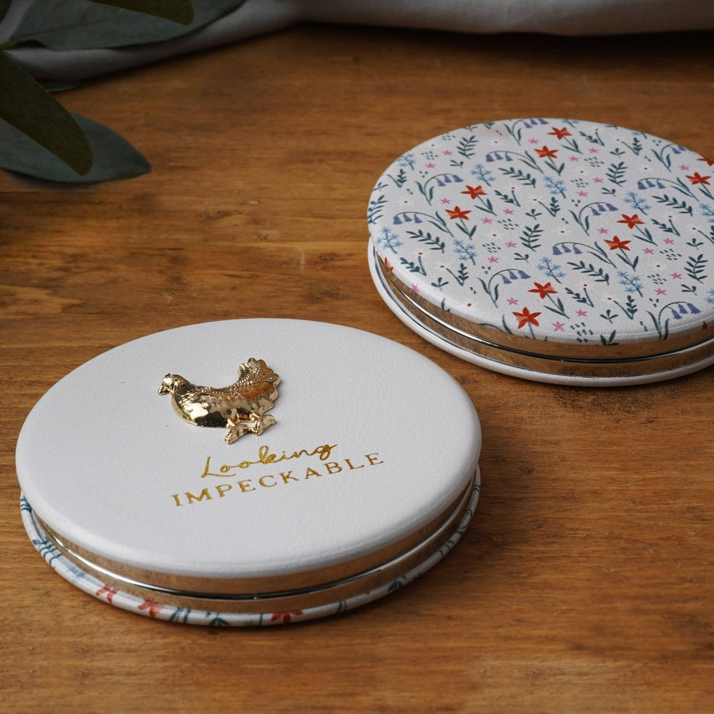 Bramble Farm Chicken Compact Mirror