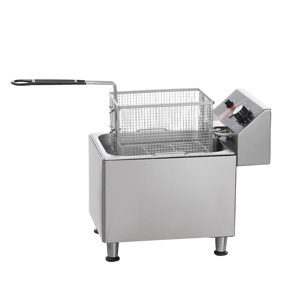 Commercial Electric Deep Fryer – 1750W, 9.5Qt Oil Tank, 12Qt Capacity
