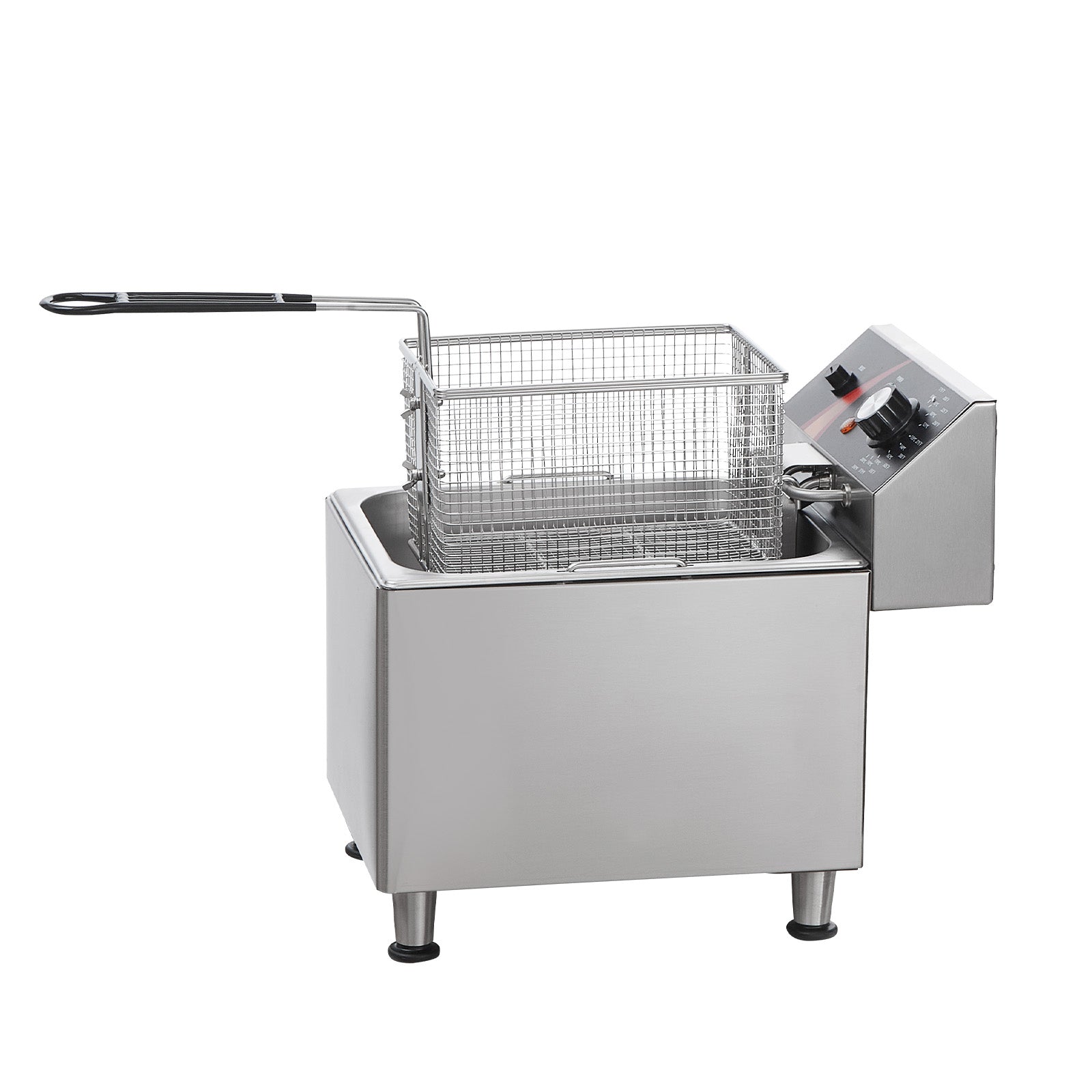 Commercial Electric Deep Fryer – 1750W, 9.5Qt Oil Tank, 12Qt Capacity