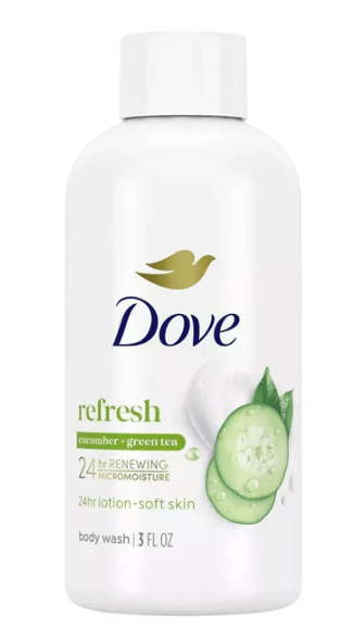 Dove Cucumber & Green Tea Body Wash (3oz)