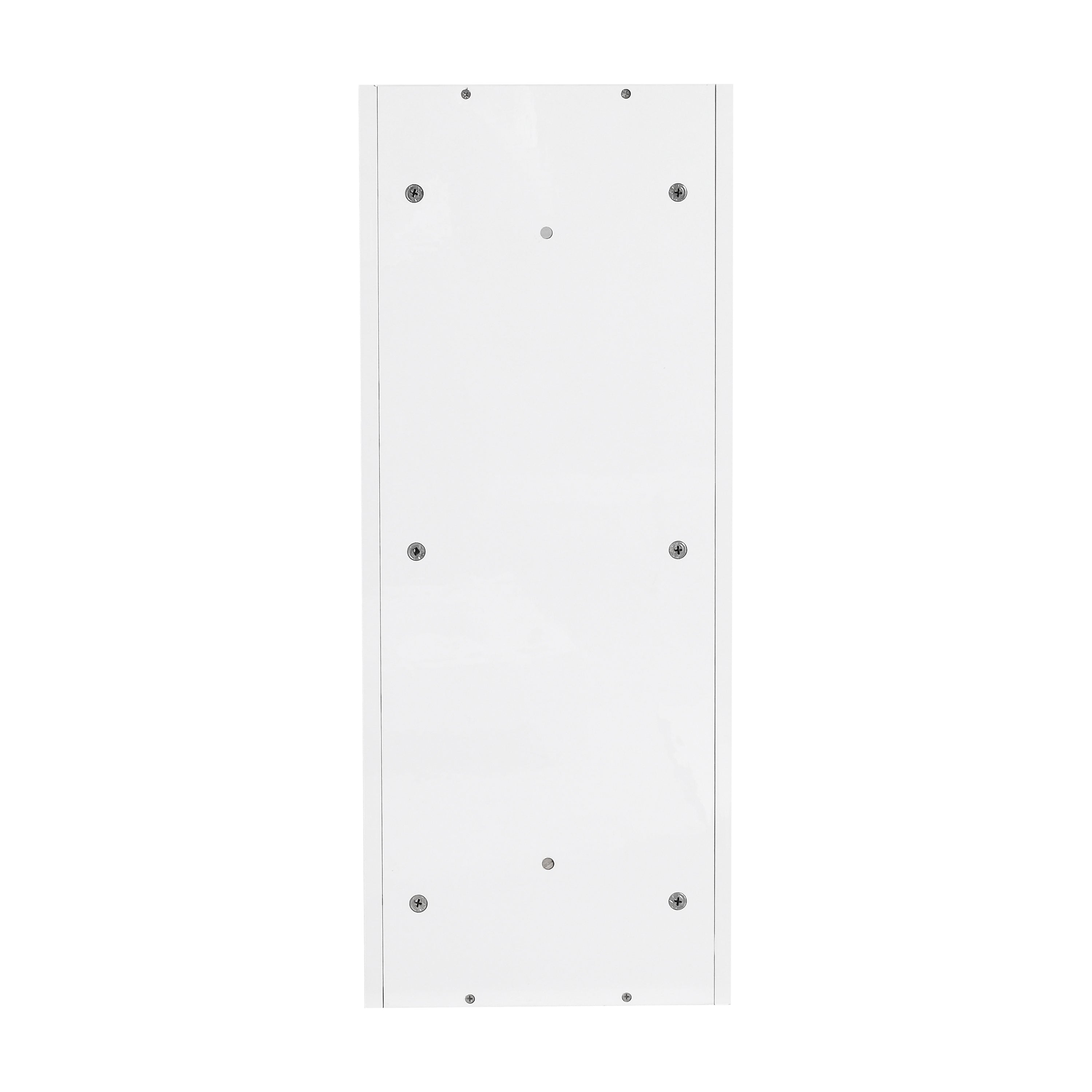 Glossy White 12' Bathroom Wall-Mounted Storage Rack with Float Mounting Design, Durable Plywood