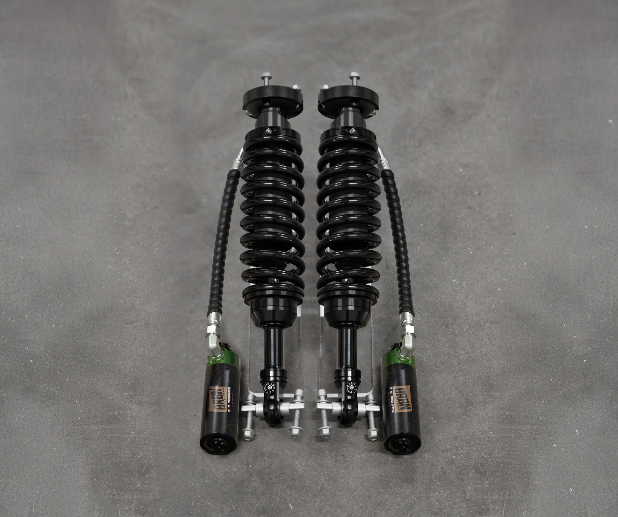 BRBN 2.8 HD Series 3-Way Adjustable Front Coilover Kit For Ford Bronco
